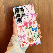 独立站热销彩色蝴蝶适用双层菲林手机壳S23Ultra女款高级S25p防摔