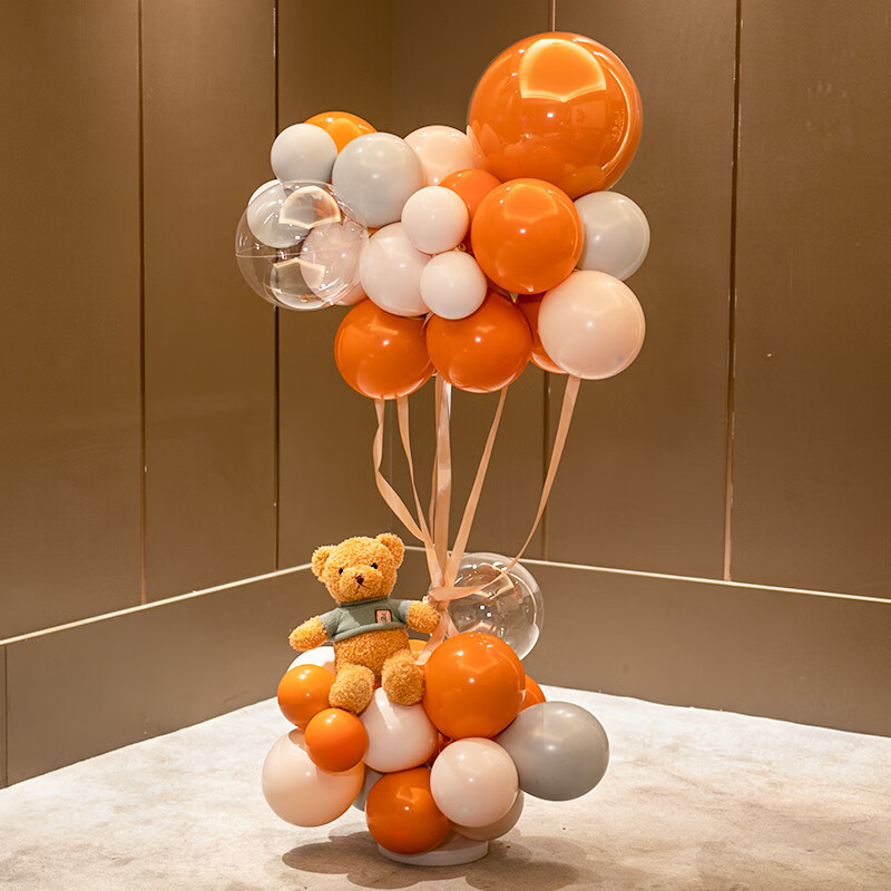 Poste de Globo de oso naranja