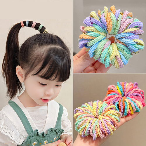 Children's rubber band baby hair tie rubber band hair accessories little girl's hair rope girl's high elasticity does not hurt hair hair tie