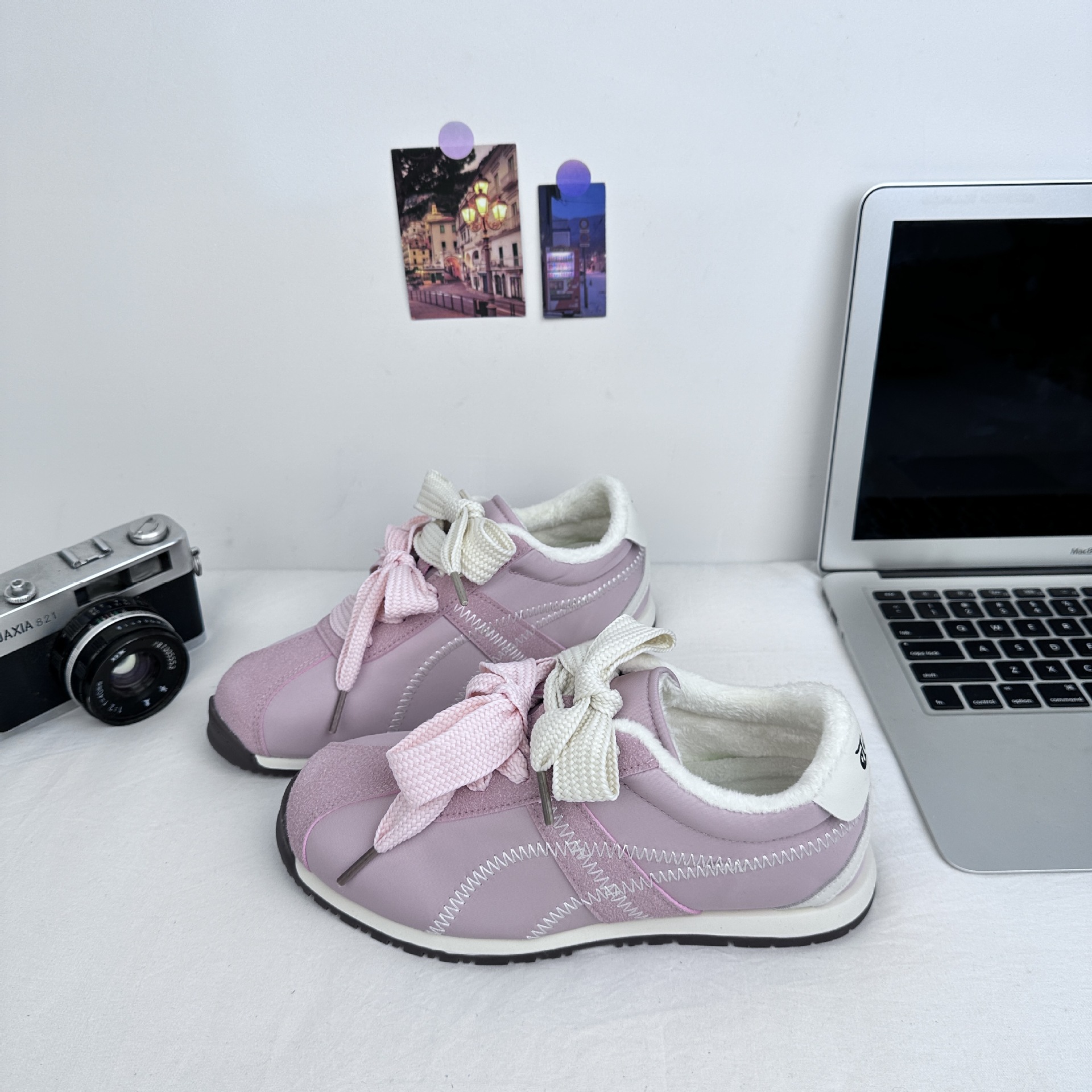 Versión coreana más zapatos de terciopelo Forrest Gump zapatos casuales cómodos 2024 otoño e invierno nuevo estilo todo-fósforo deportes ligeros A9880 generación