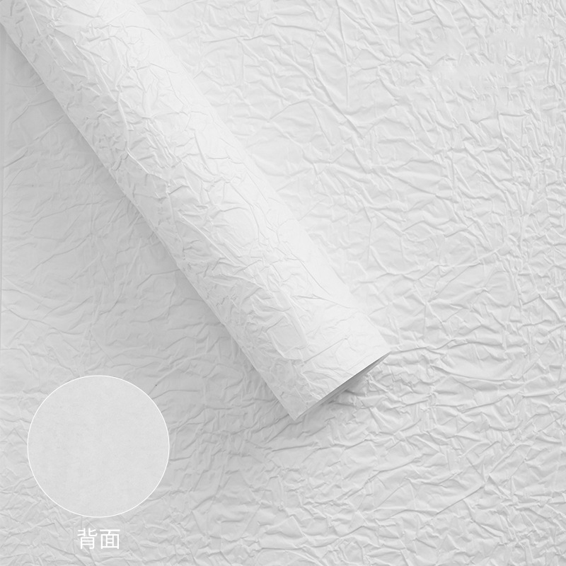 Papel para envolver ramos de flores, materiales para envolver regalos, papel hecho a mano con estampado de piedra estilo coreano con tinta de efecto flotante, papel crepé texturizado.