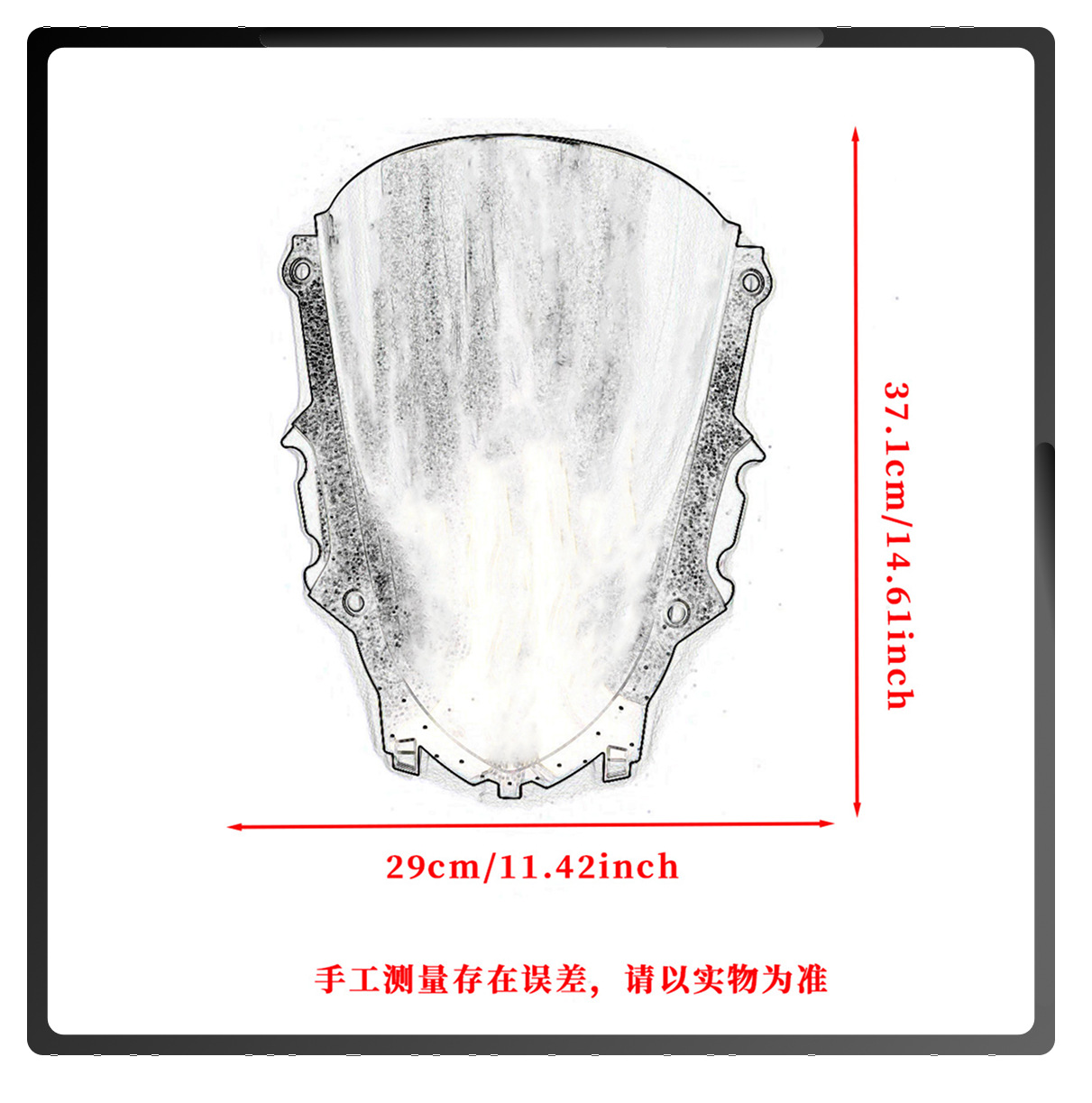Suitable for Yamaha Yamaha R3 R25 19-23 Motorcycle Front Windshield Competition Front Windshield