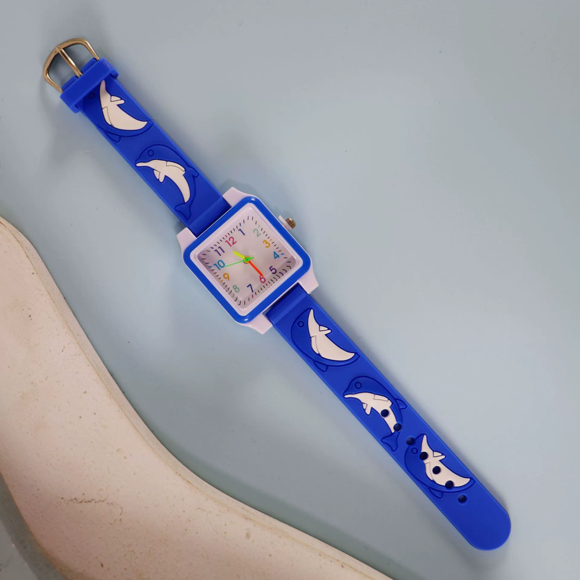 Silicone children's watch with gears, children's quartz watches