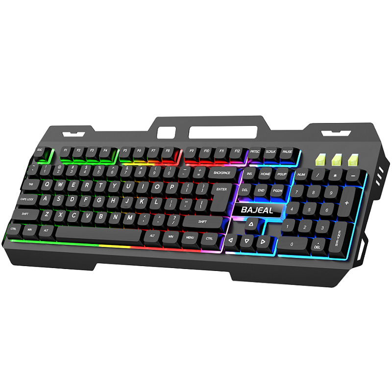 K45 coloré rayonnant jeu d'ordinateur clavier rétro-éclairé suspendu Keycap métal mécanique tactile_voghion.com