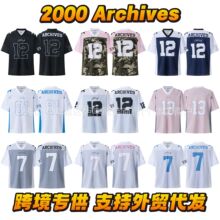 跨境外贸专供2000 archives网眼球衣运动足球服短袖T恤数字球衣潮