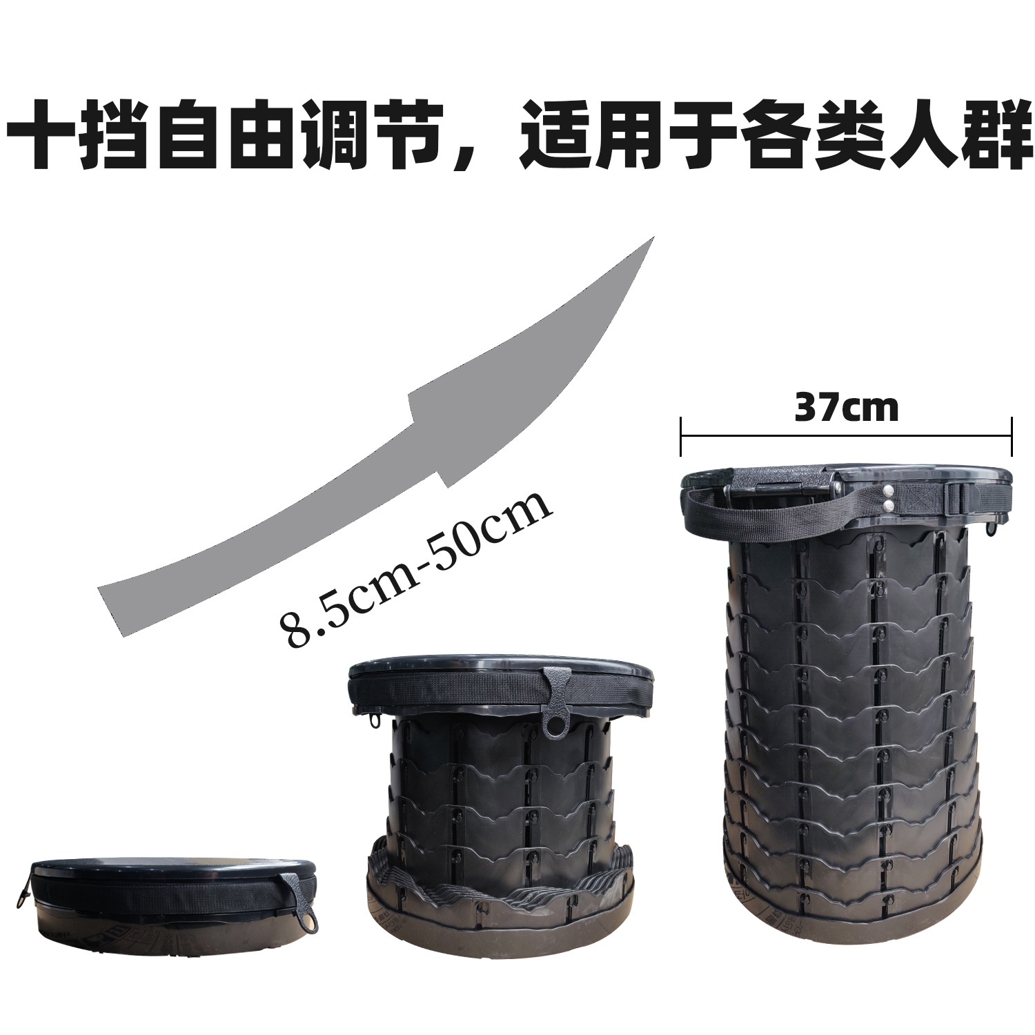 Inodoro Móvil Plegable de Fábrica, Multifuncional, para Acampar al Aire Libre, Cubo de Basura, Taburete Plegable Portátil, Almacenamiento Portátil para Acampar