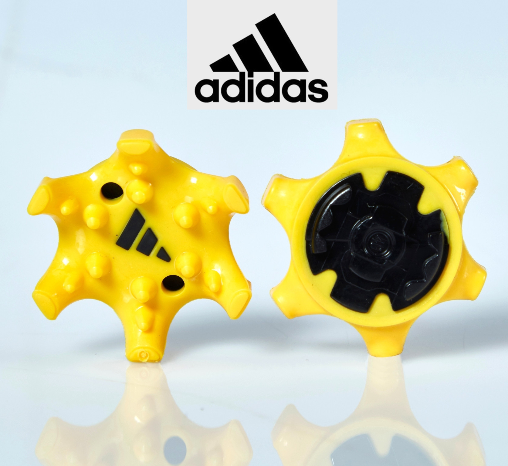 Suministro directo de fábrica de uñas de zapatos de golf de una sola palabra giratoria titular de la tarjeta rectangular Blanco y Negro Plata azul de cuatro colores uñas durable TPU material