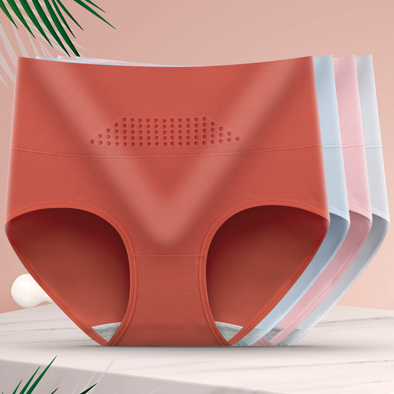 Factory Direct Batch 95 Cotton High Waist Honeycomb Women's Underwear Women's Cotton Stall Abdominal Pants Women's Small Belly New