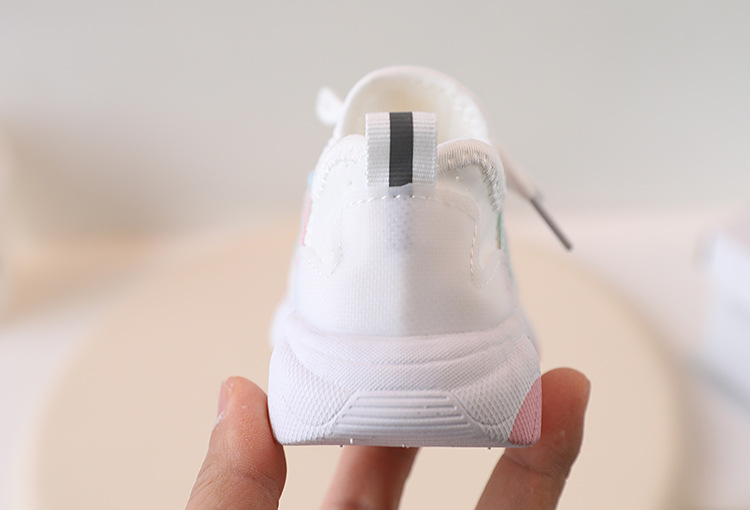 Sport per bambini Primavera e autunno Nuova suola morbida super leggera Maglia traspirante per ragazza casual Piccola bianca per imparare a camminare_voghion.com