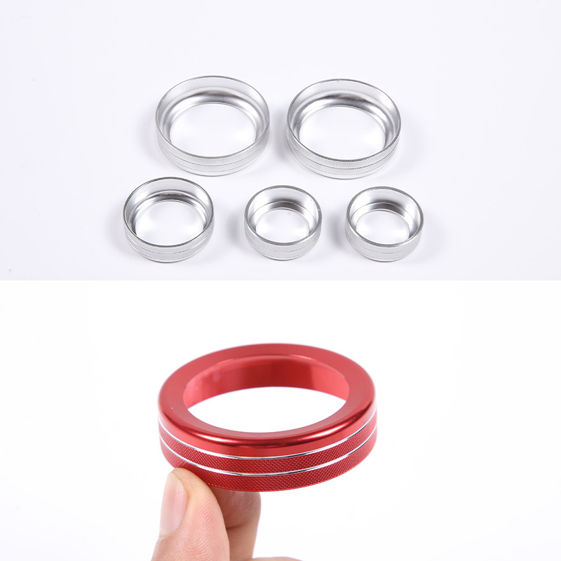 Suitable for 22-24 Ford Maverick Air Conditioning Headlight Knob Decorative Ring Volume Interior Modification