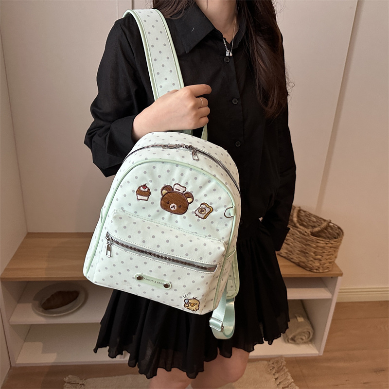 2026 ondas de dibujos animados coreanos nicho estilo de escuela de estilo de verano bolsas escolares lindas mochilas portátiles
