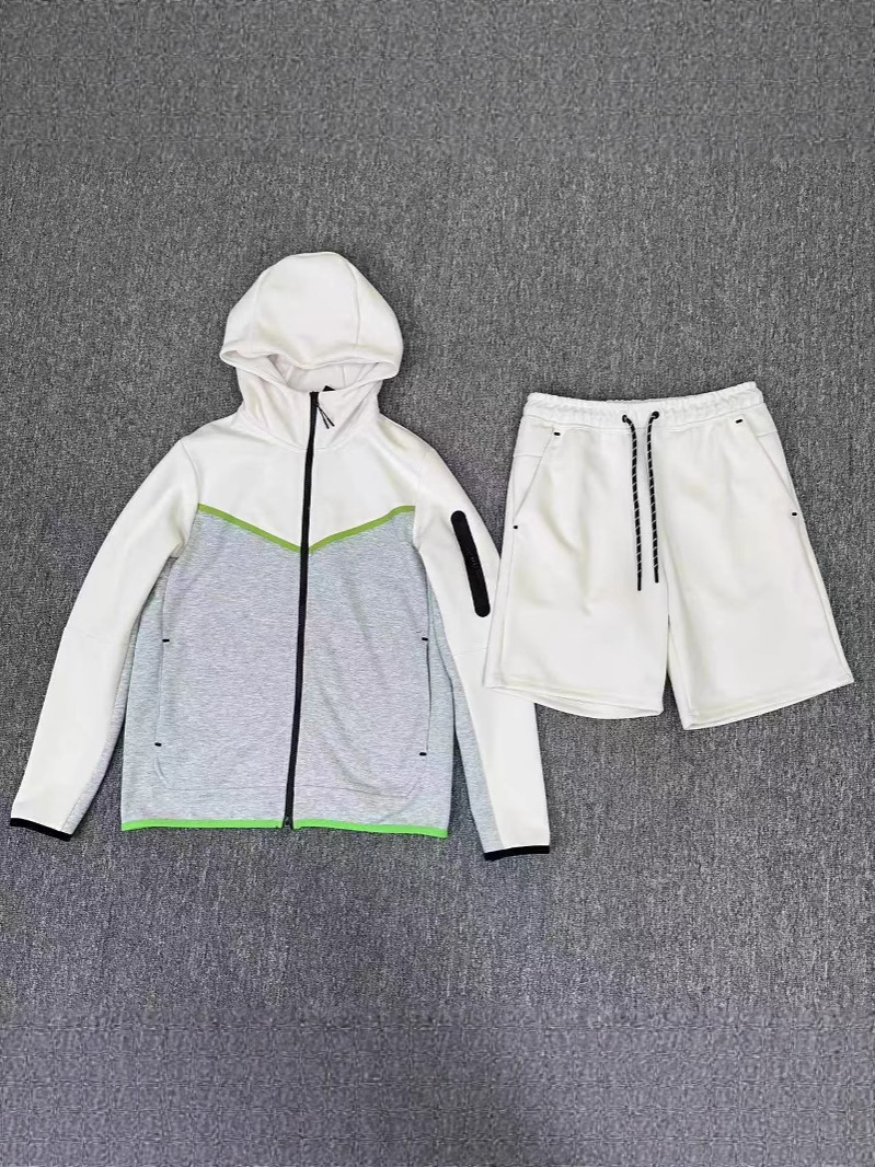 20SS Traje deportivo transfronterizo Primavera y verano para hombres Nuevo estilo Cárdigan con capucha casual de punto 490-Shorts 4503 Traje