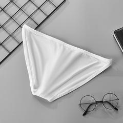 Men's transparent thin ice silk single-layer U-shaped low-rise breathable sporty sexy triangle underwear