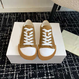 牛仔大头帆布鞋2025新款欧货字母标板鞋时尚网红气质舒适单鞋女