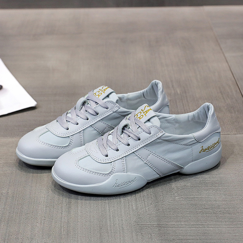 Soft Leather Soft-Soled Casual Shoes for Women, Summer White Shoes, Breathable Low-Top Sports Shoes, Versatile Flat-Soled Non-Slip Comfortable Sneakers