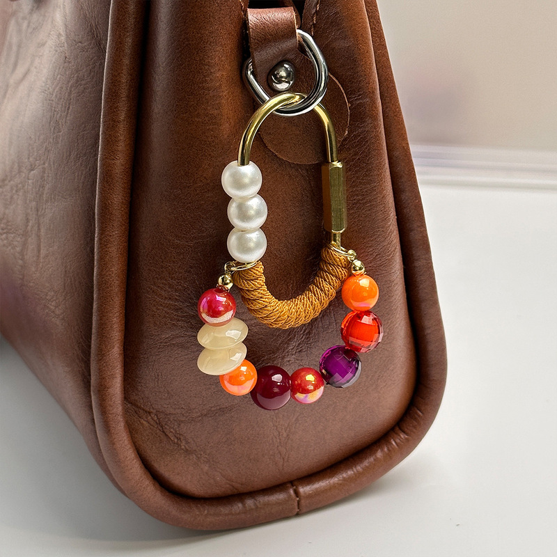 Niche Design Three-Dimensional Crystal Beaded Heart-Shaped Bag Pendant, Bag Accessory, Wholesale in Stock, Large Size Pendant
