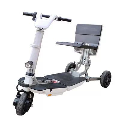 Travel Electric Folding Tricycle, Airplane-Compatible Wheelchair, Folding Electric Tricycle, Aviation Standard Specifications (Qatlanan elektrik velosipedlər) - aircraft-model-manual-folding-white