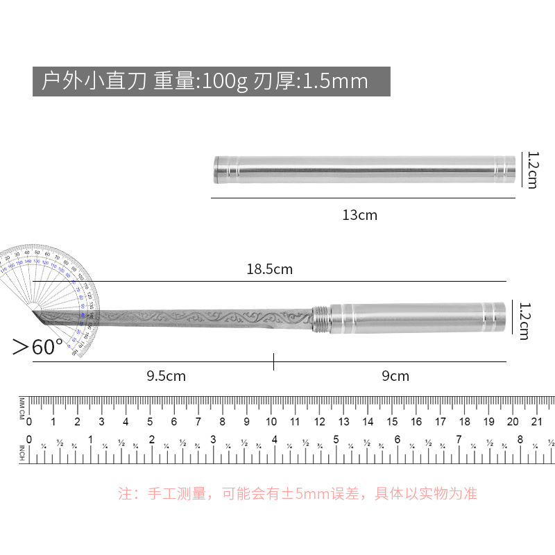 Cuchillos para acampar al aire libre Cuchillos portátiles de acero Bawang Mini Cuchillos para frutas multifuncionales