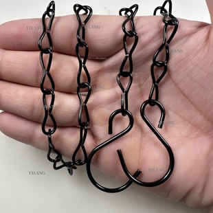 Stainless Steel Multifunctional Hanging Chain Iron Metal Hanging Advertising Chain Flower Pot Gardening Bird Cage Chain Lanyard Ring Buckle