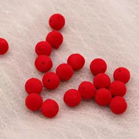 8 мм-10 мм флокирующие бусины зима новый старинный головной убор Шпилька ювелирный материал аксессуары красный