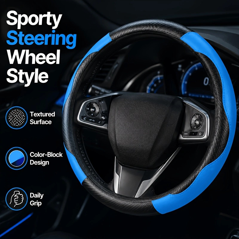 Cross-Border Foreign Trade Specializes in Supplying a 6-Piece Car Interior Set: Steering Wheel Cover, Shoulder Protector, Gear Shift Cover, Handbrake Cover, Armrest Pad