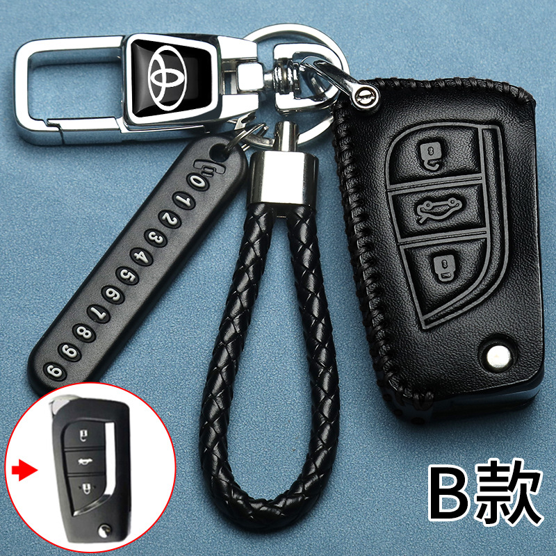 B타입 [열쇠커버 + 다기능열쇠고리 + 번호판 + 검정색 끈]