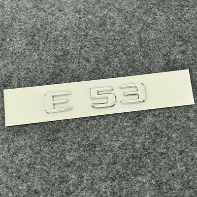 Car logo — Mercedes-Benz car emblem - standard-e53-same-as-original-car-bright-silver