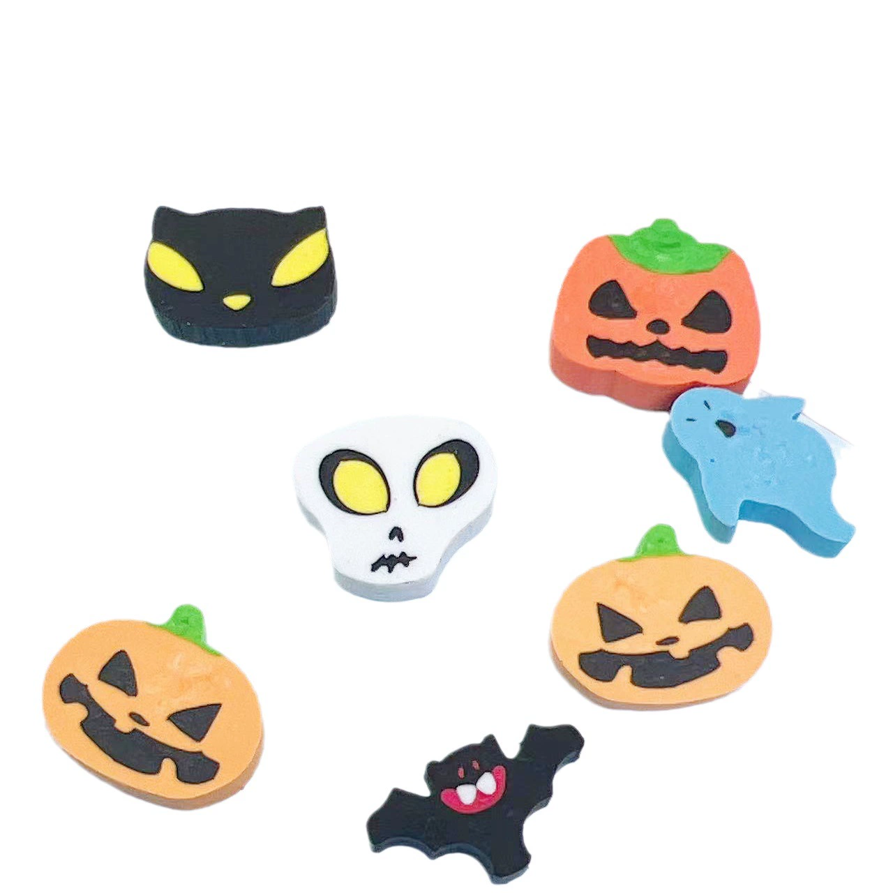 Eraser, cartoon children's stationery with animals, halloween