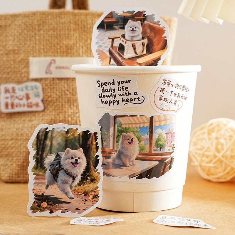 Paquete de pegatinas de pájaro italiano Mi cura, tema de dibujos animados lindo, material de cuenta manual, decoración de base, pegatinas de película de corte de paisaje