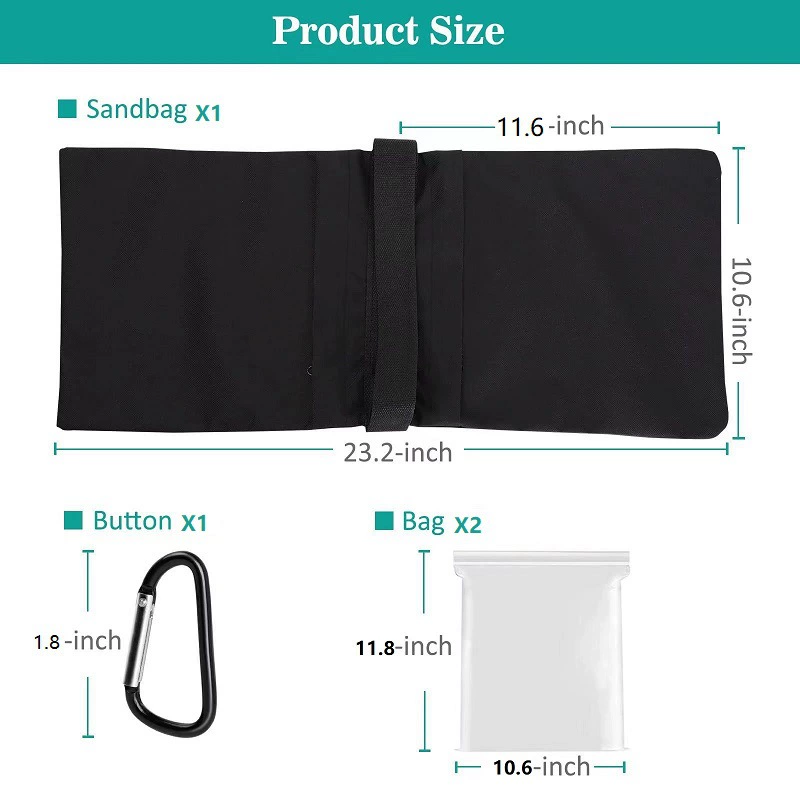 Windproof counterweight, sandbag, travel tubing, canopy, (Cross-border trading), teaches balance, clips included