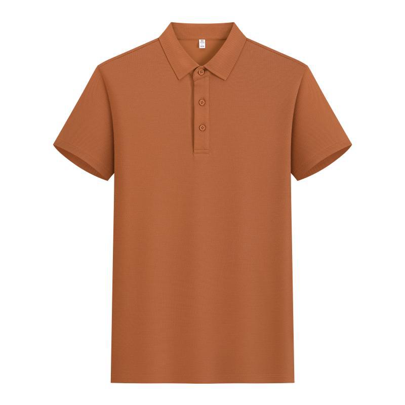 210G Lycello seda solapa polo impresión personalizada ropa de trabajo de hombres y mujeres camisa publicitaria de mangas cortas