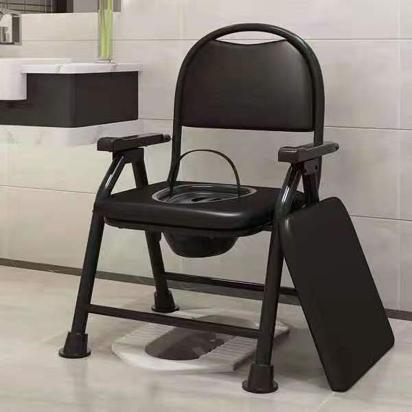 Elderly people's reinforced and thickened home-use commode chair, portable toilet for adults, sturdy commode chair for pregnant women