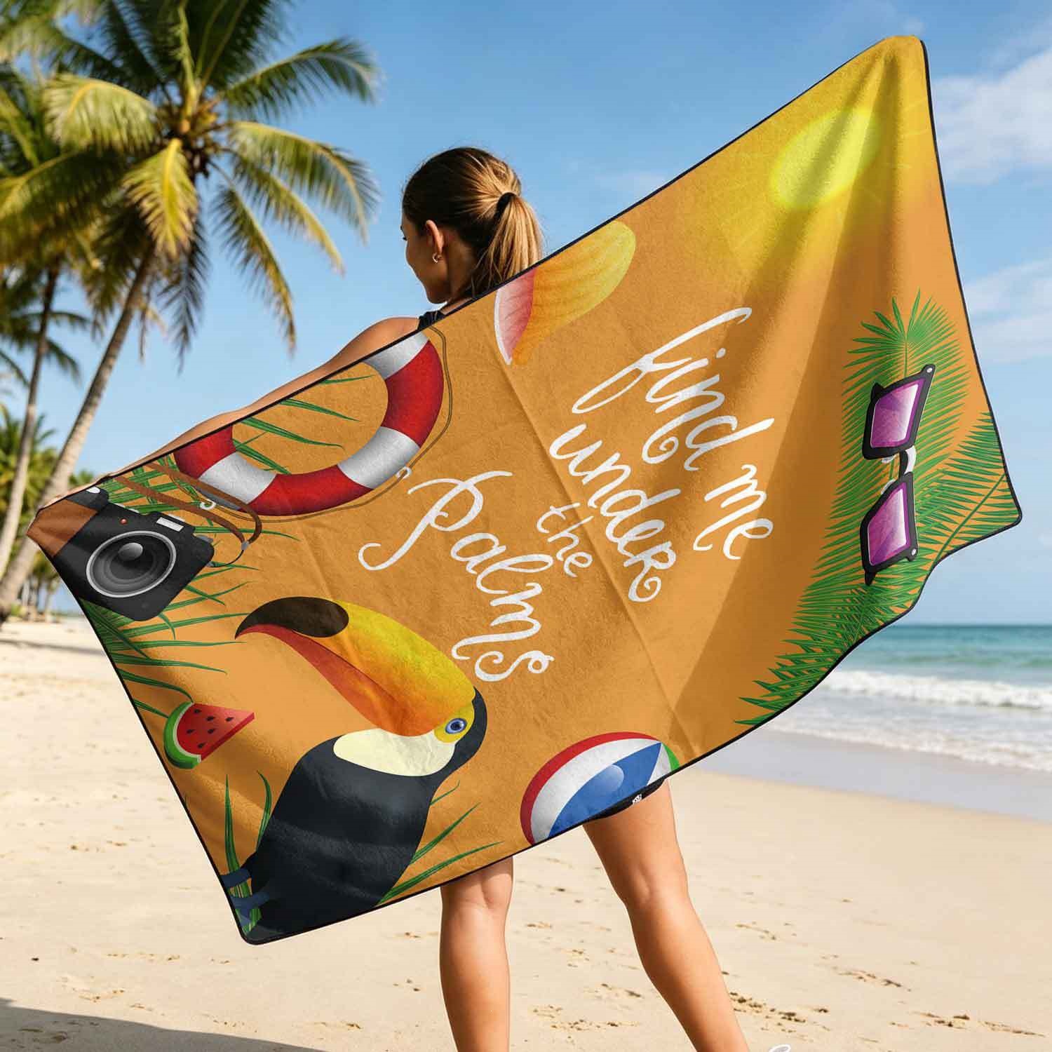 Summer bath towel and car seat cover 2-in-1, ultra-fine fiber outdoor beach and car dual-use universal seat cushion