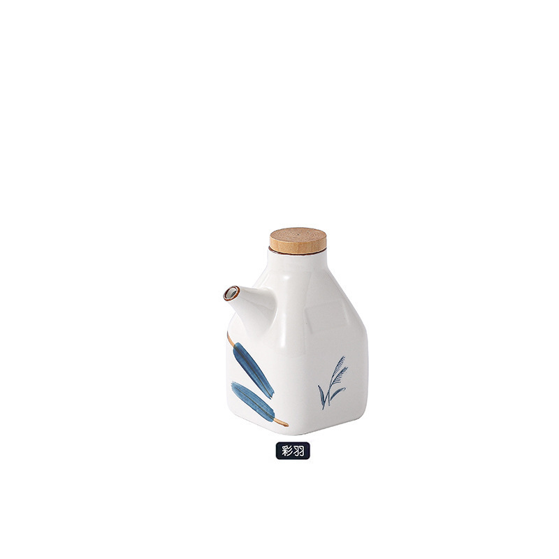 缶陶磁器唐辛子油箱油瓶日本式蓋付き家庭用調味料キッチン調味料缶調味料箱塩缶鶏精|undefined