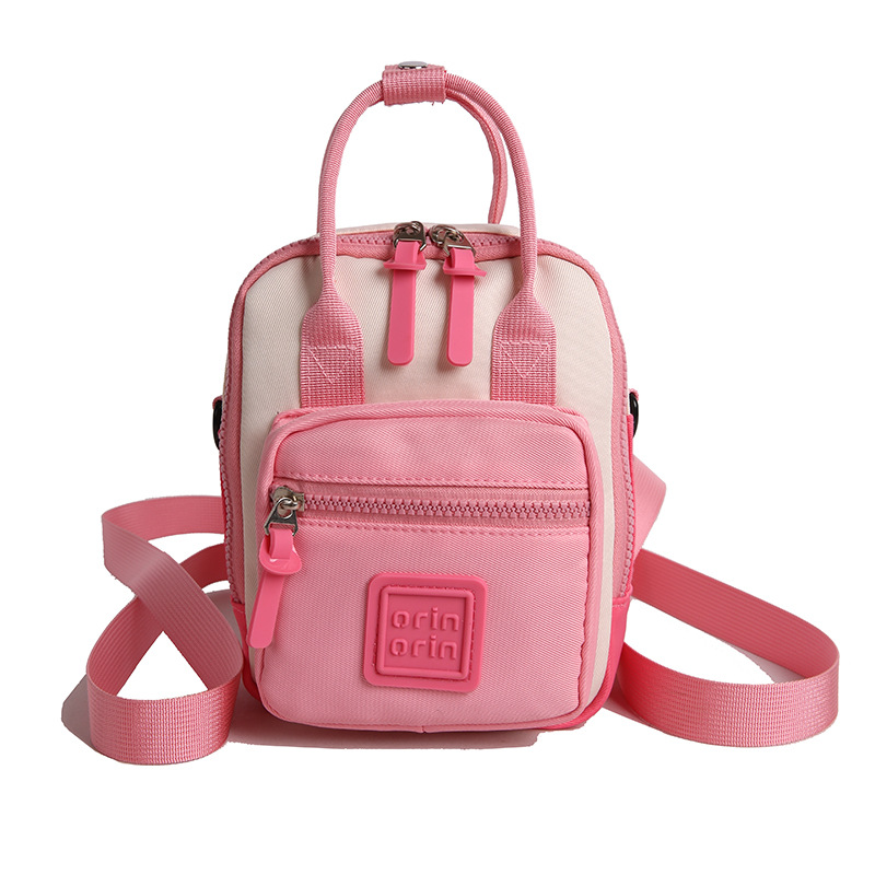Nuevo mini mochila infantil multifuncional al aire libre bebé mochila de moda de color contraste bolso de hombro para hombres y mujeres