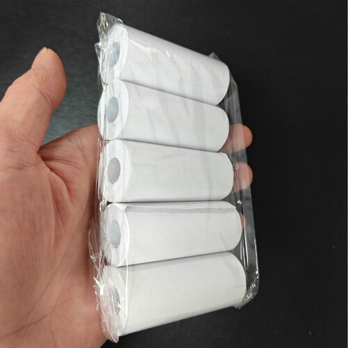 Mini printer thermal paper 57*25mm self-adhesive sticker color paper cashier receipt paper wrong question printing paper