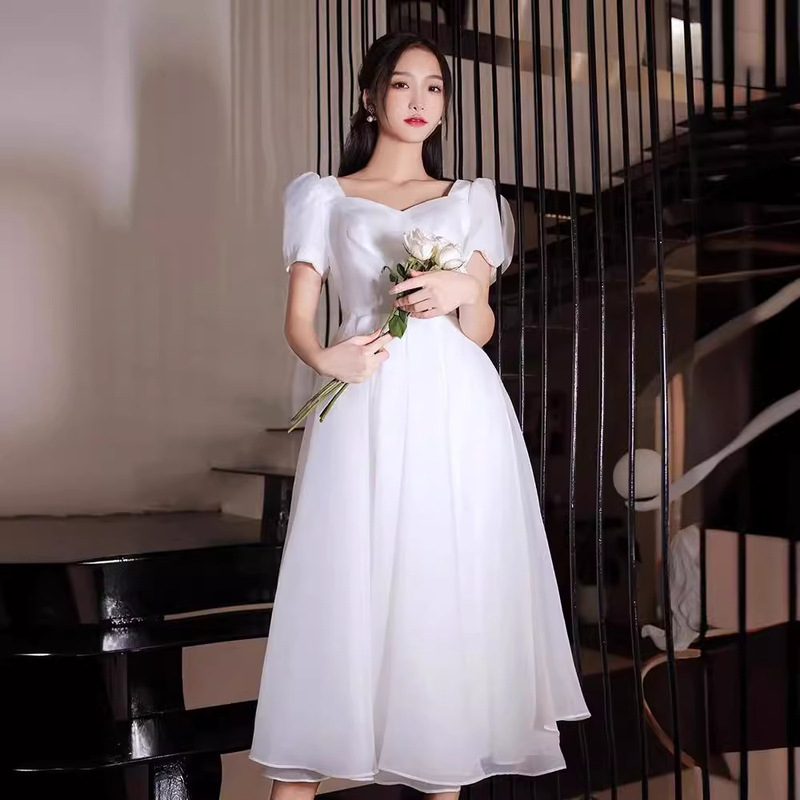Formal Dress for Marriage Registration, Light Wedding Dress, Plus Size, Graduation Evening Dress for Women, 2026 New Style, High-End Dress Formal Dress for Marriage Registration, Light Wedding Dress, Plus Size, Graduation Evening Dress for Women, 2026 New Style, High-End Dress