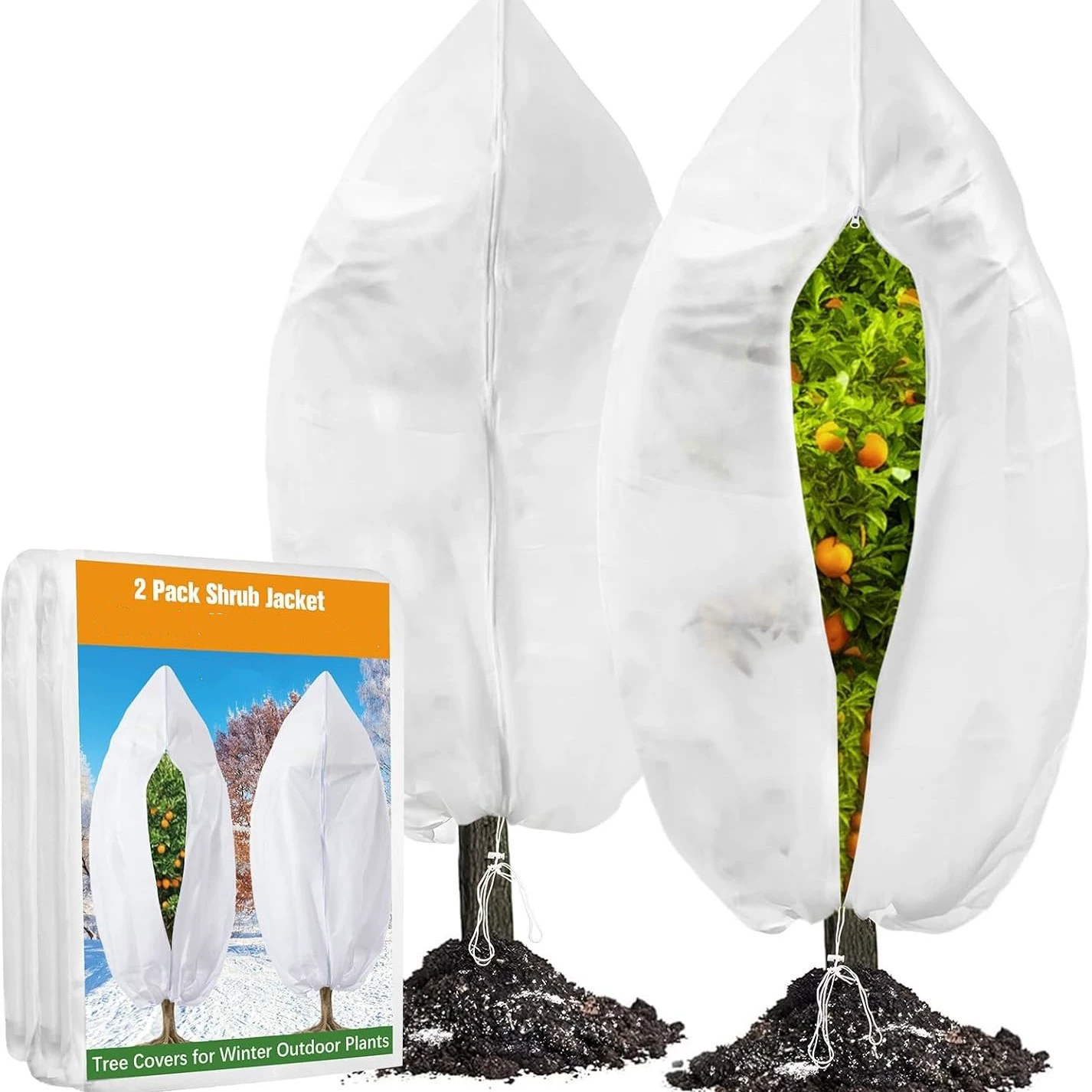 Трансграничный антифриз для растений, осенне-зимний чехол для защиты от холода и растений, защитный чехол для деревьев, нетканый антифриз для растений