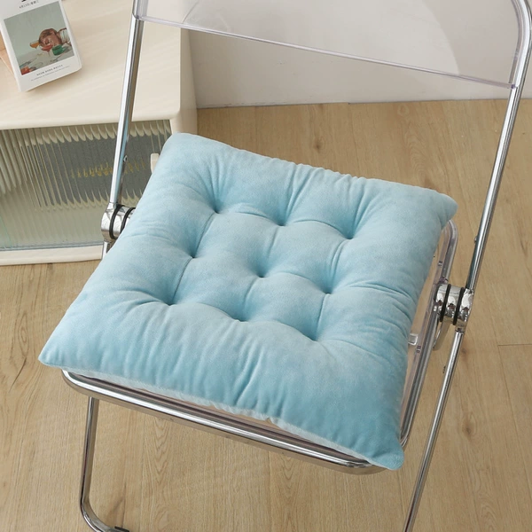 Crystal velvet nine-pin cushion--sky blue
