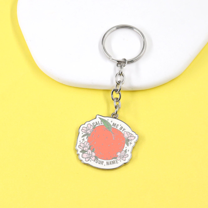 Please call me by your name Keychain Peach Key Chain Movie Peripheral Pendant