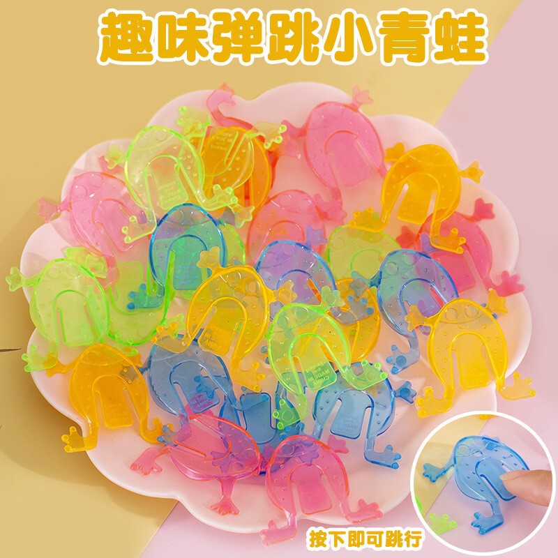 Parent-Child Interaction Jumping Little Frog Mini Jumping Frog Plastic Bounce Toad Children's 8090 Nostalgic Toy Parent-Child Interaction Jumping Little Frog Mini Jumping Frog Plastic Bounce Toad Children's 8090 Nostalgic Toy