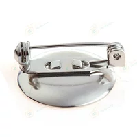 Экологически чистый 65 медный поднос булавка 20/25MM страховая безопасность головка гальванического никелевого диска брошь прямая продажа