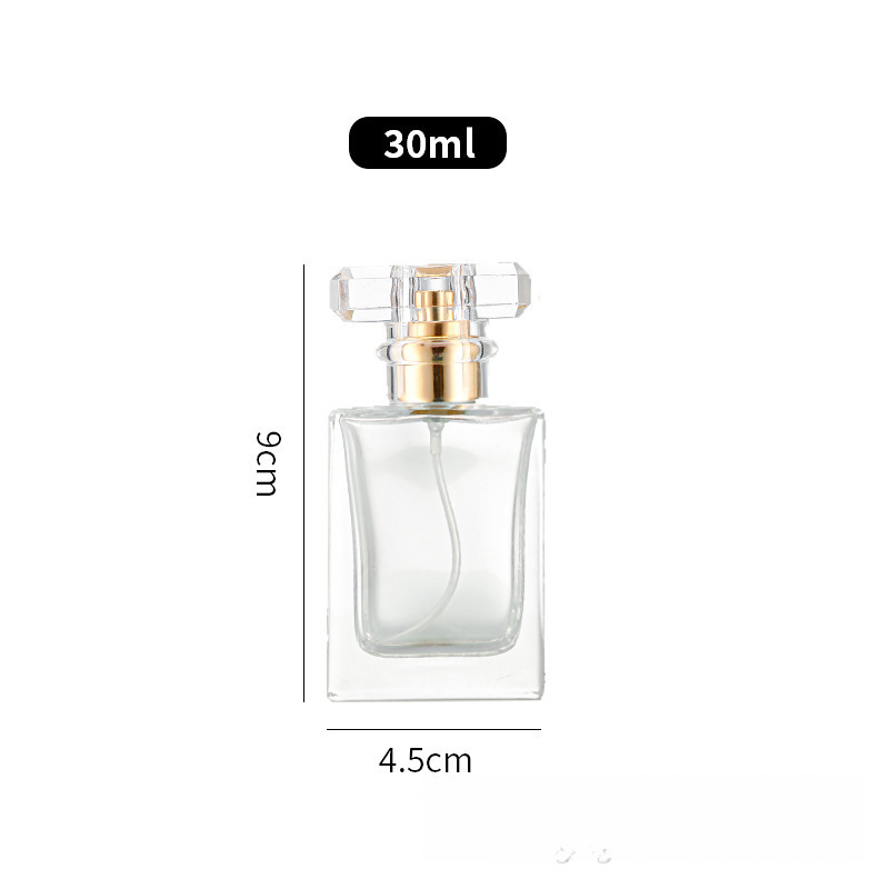 现货批发透明玻璃香水瓶30ml50ml香氛分装瓶带泵头空瓶|undefined