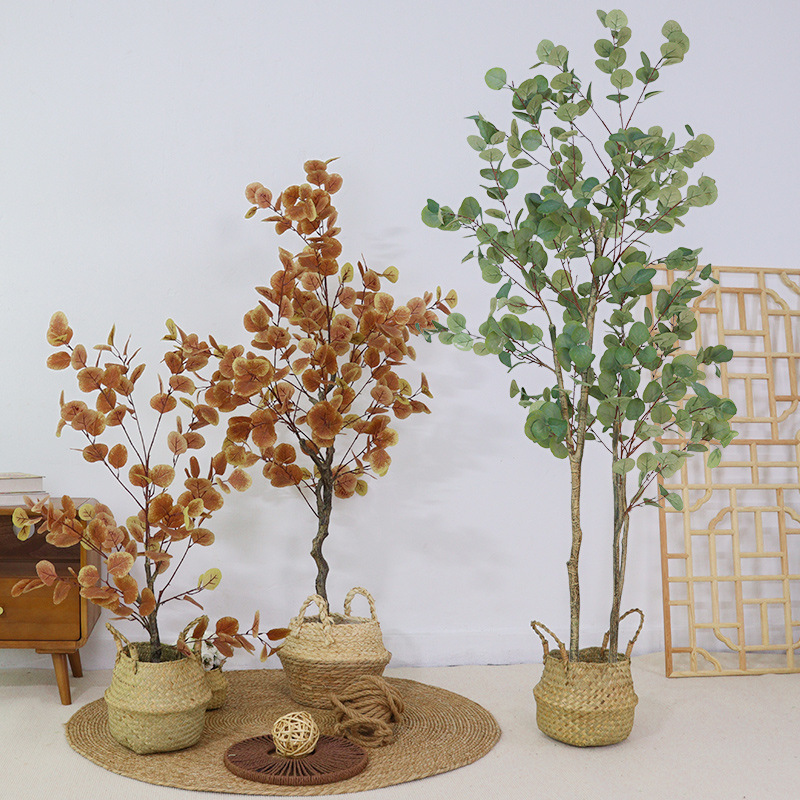 Simulation Green Planting Money Tree Nordic ins Home Office Potted Plant Decorative Window Fake Flower Tree Wholesale Eucalyptus Tree Simulation Green Planting Money Tree Nordic ins Home Office Potted Plant Decorative Window Fake Flower Tree Wholesale Eucalyptus Tree