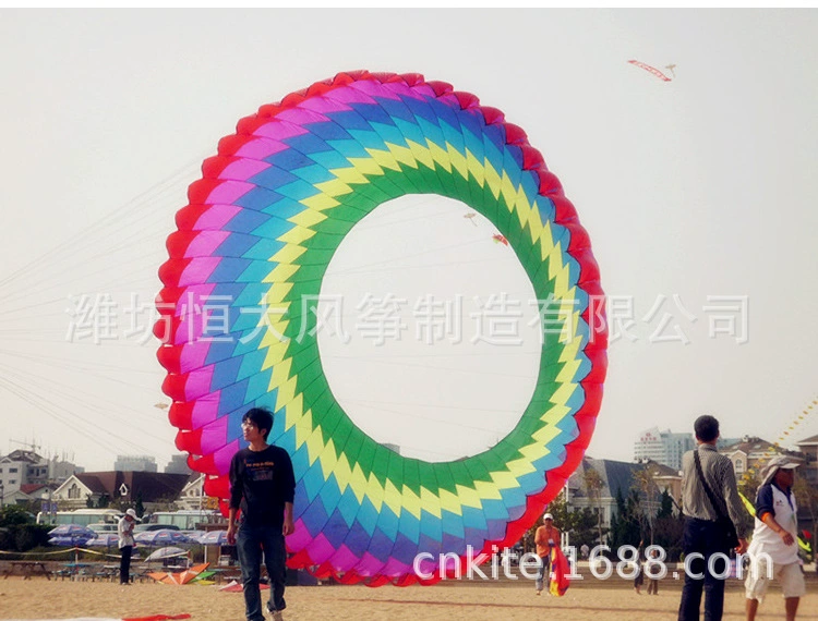 Weifang kite big size halo kite kite rolling dragon kite activity performance big software kite kite