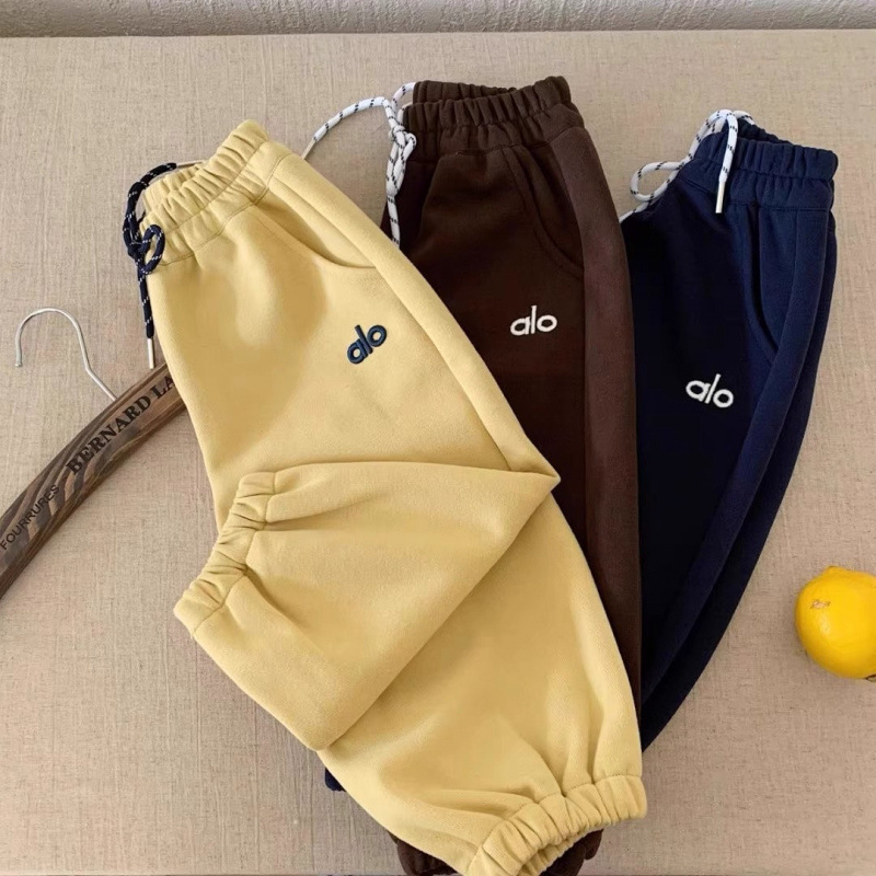 Children's solid color autumn trousers for boys
