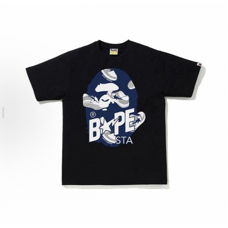 国境を越えた貿易 BAPE25 新しい夏の猿の頭のプリント半袖 T シャツのカップルの男性と女性はドロップシッピングをサポートしています|undefined