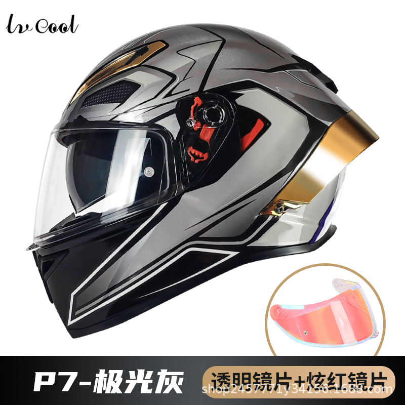 3C certificado casco de la motocicleta de fábrica al por mayor DOT Comercio exterior casco Nacional Estándar Clase A Four Seasons Universal