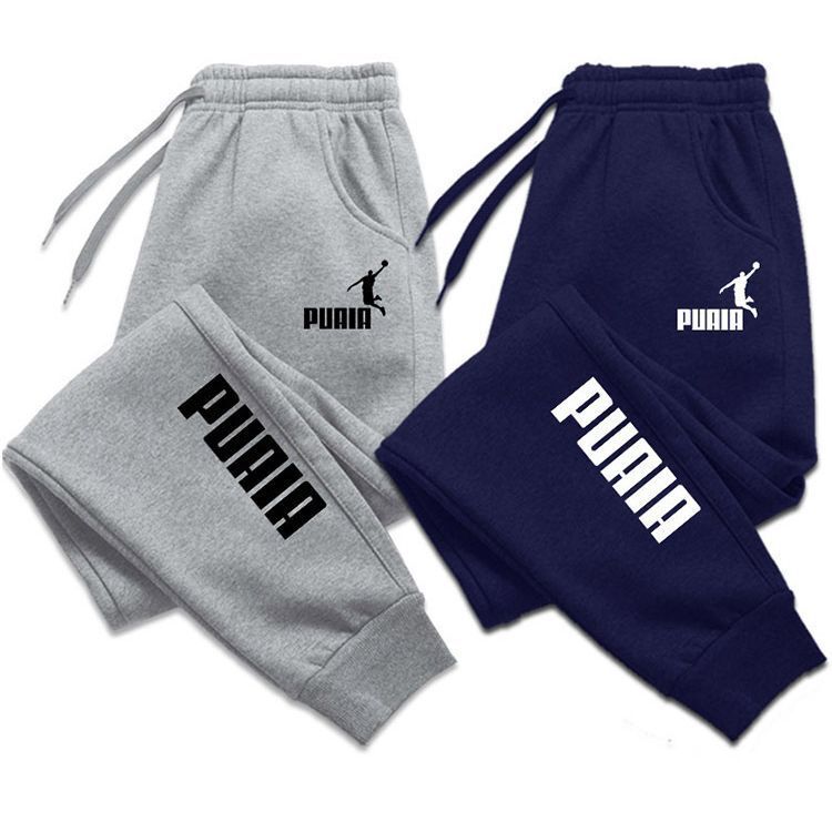 Men's Sweat Pants Autumn and Winter New Casual Pants Sports Jogging Pants Men's and Women's fleece-lined Sweat Pants Harajuku Street Pants Men's