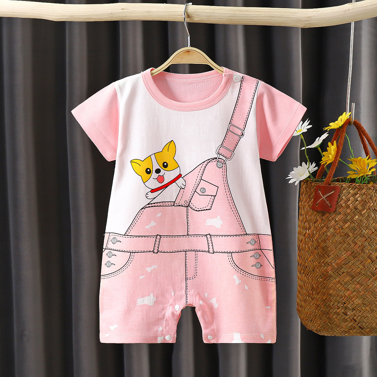 children's cotton summer bodysuit for baby for new born
